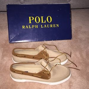 Polo Ralph Lauren Khaki boat shoes